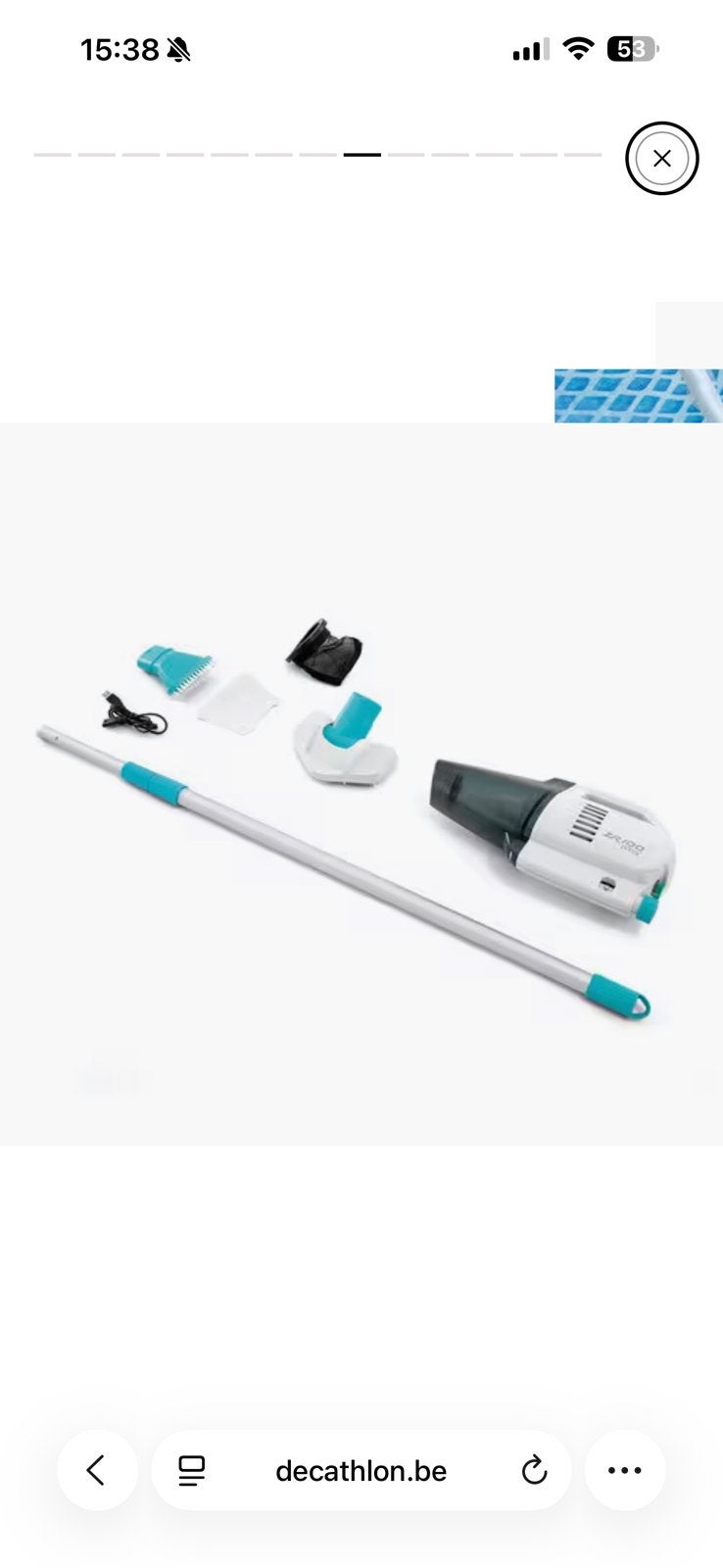 Intex waterstofzuiger, Enlèvement