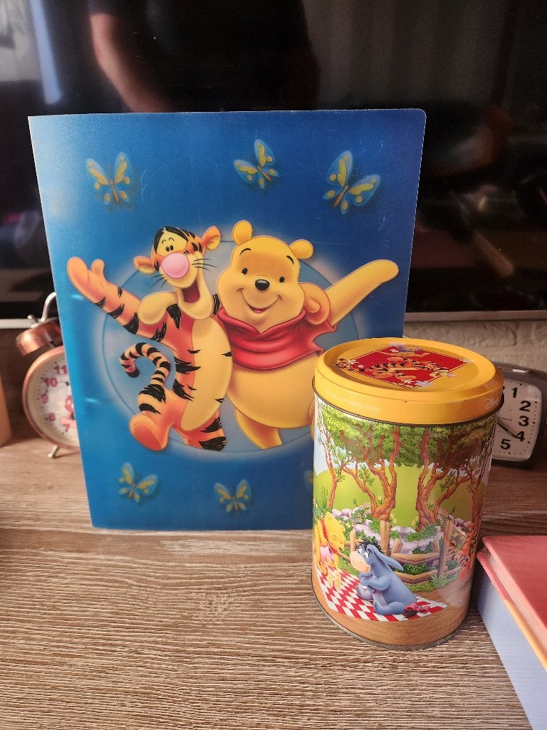 Disney kaft en blikken doos samen 2 euro, Ophalen of Verzenden, Winnie de Poeh of vrienden, Zo goed als nieuw