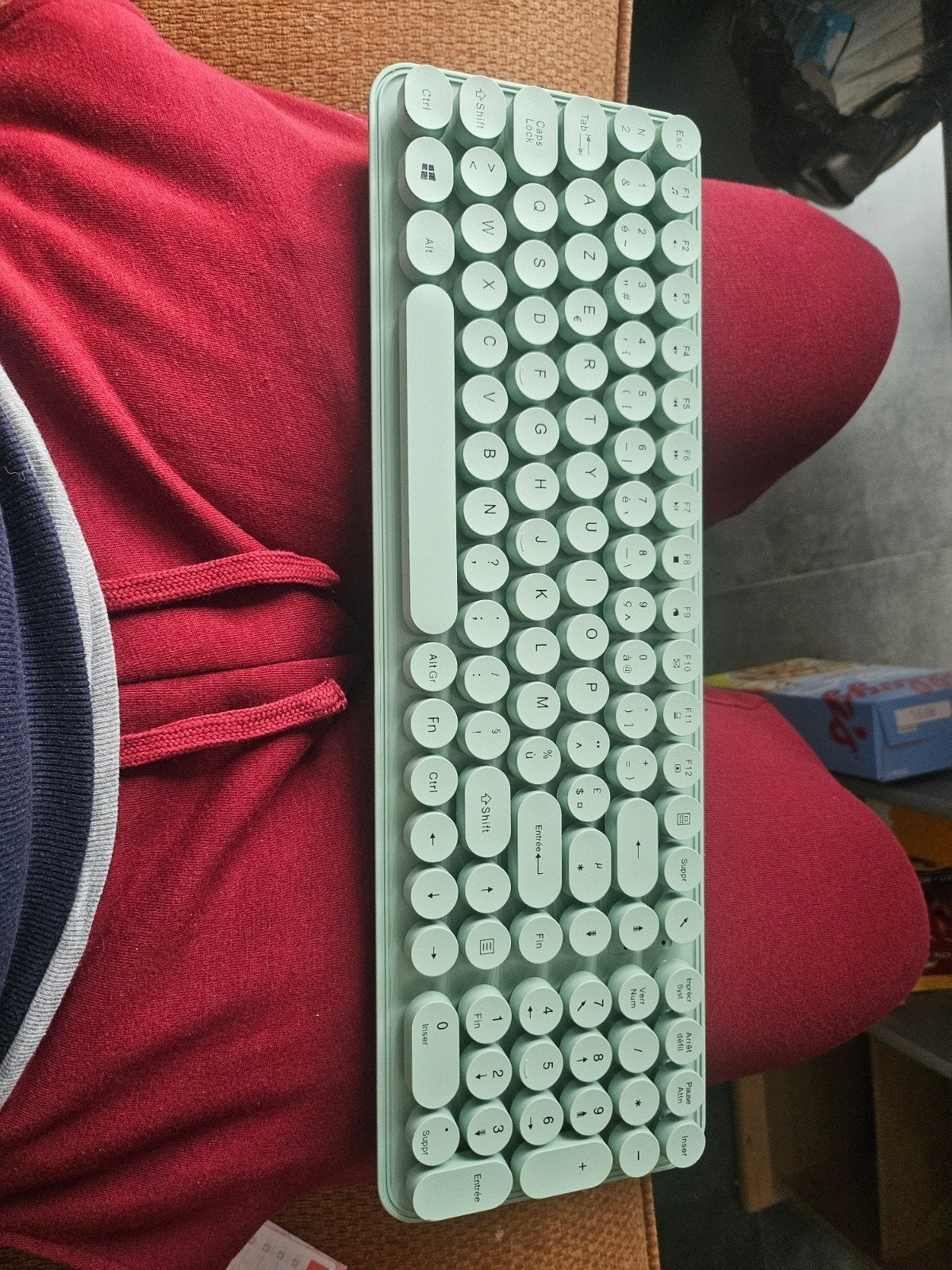 Draadloos toetsenbord te koop, Informatique & Logiciels, Claviers, Azerty, Comme neuf, Enlèvement, Ergonomique