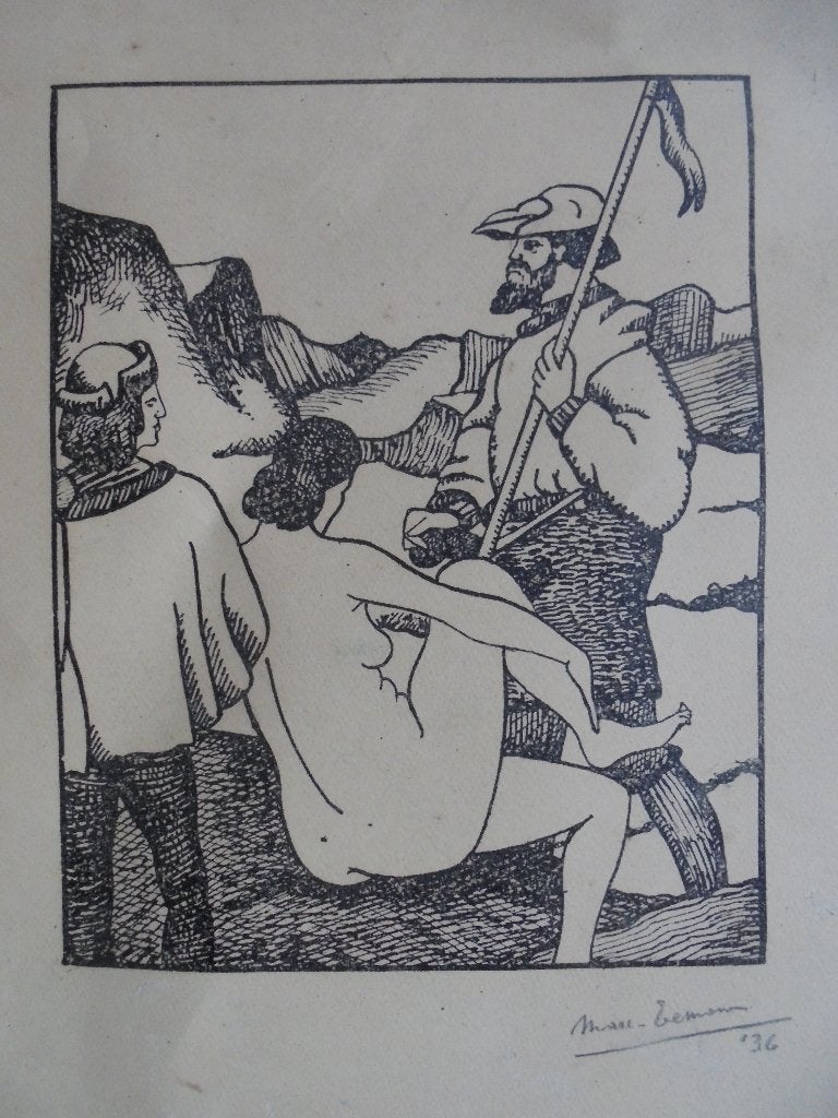Marc Eemans  1907 - 1998   Litho, Gesigneerd, Verzenden