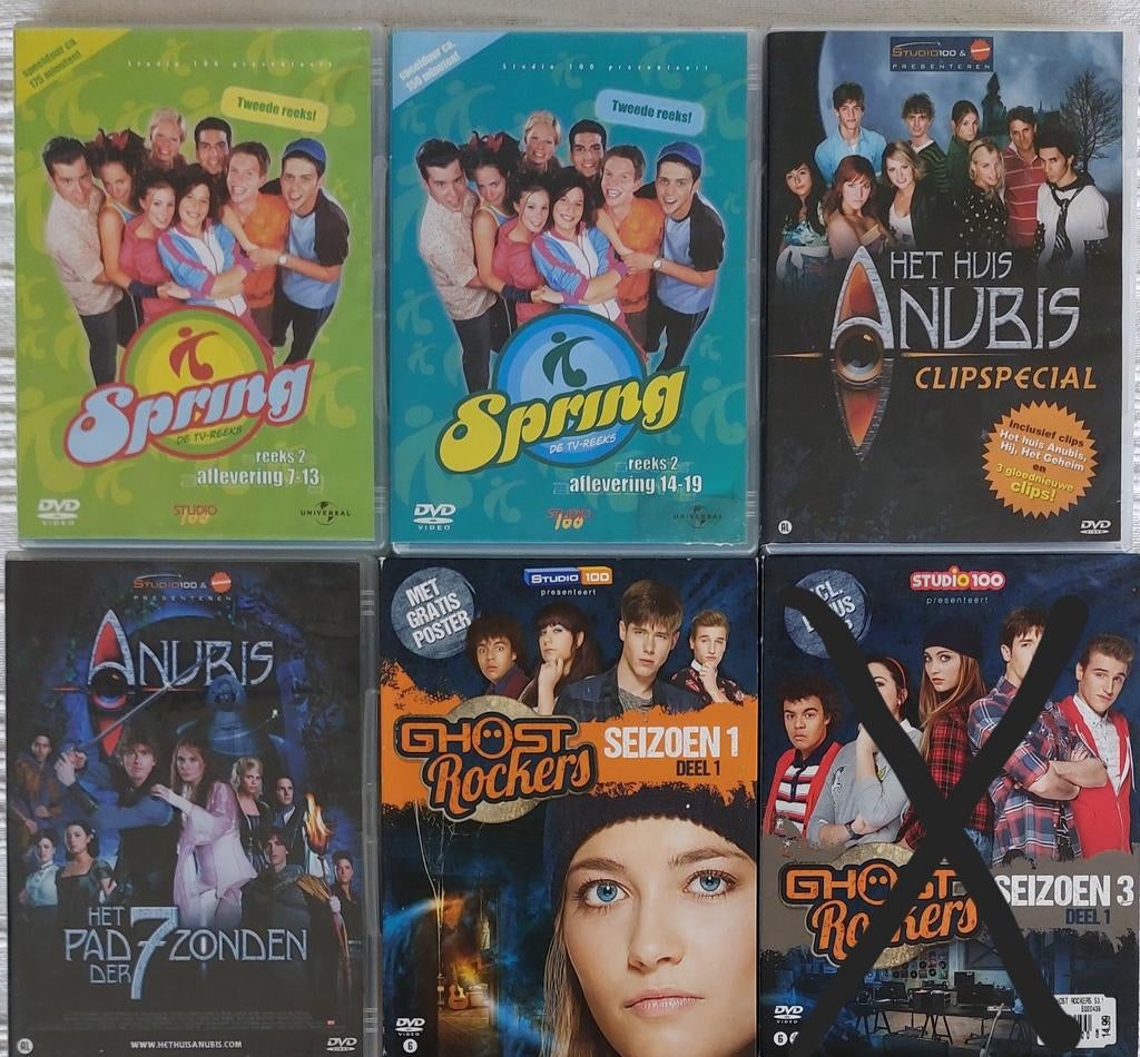 Dvd's Het huis Anubis Spring Ghostrockers, Ophalen of Verzenden