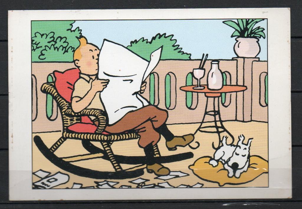 Carte postale : Hergé : Tintin T06, Enlèvement