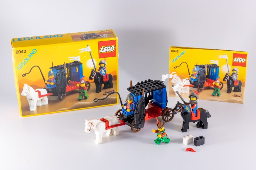 LEGO 6042 Dungeon Hunters (1990) - complet + boîte, Pièces supplémentaires incluses, Enlèvement ou Envoi, Lego, Ensemble complet