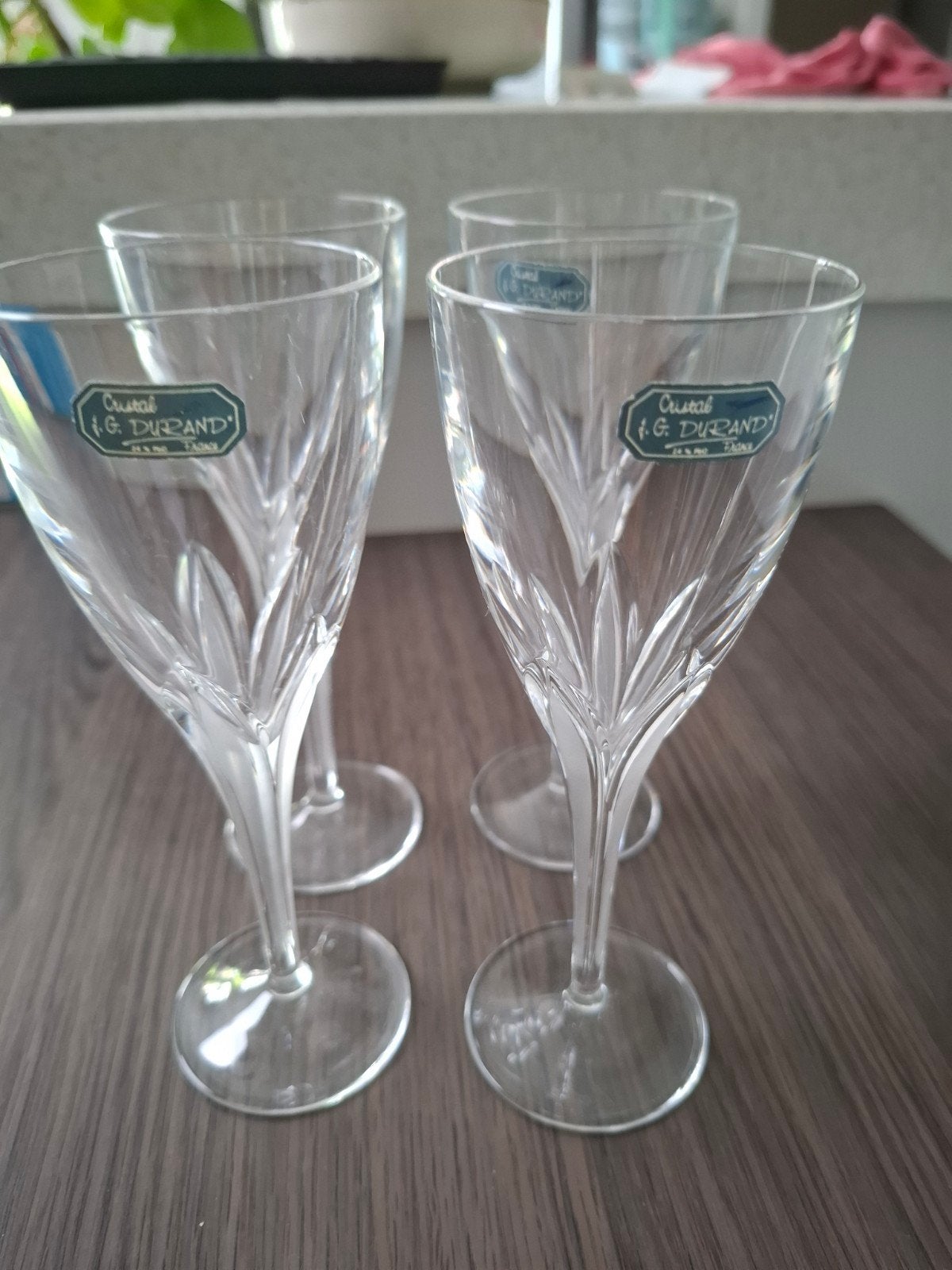 4 hoogwaardig kristal likeur/port glazen, Ophalen of Verzenden