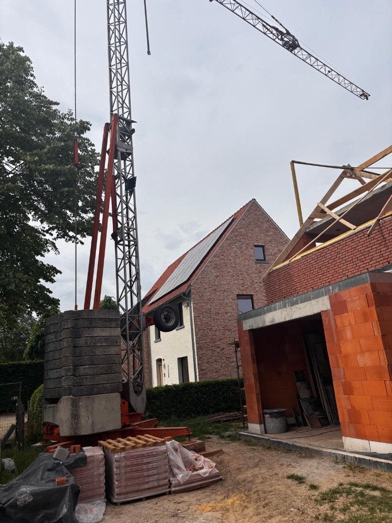 Bouwkraan, Ophalen, Kraan
