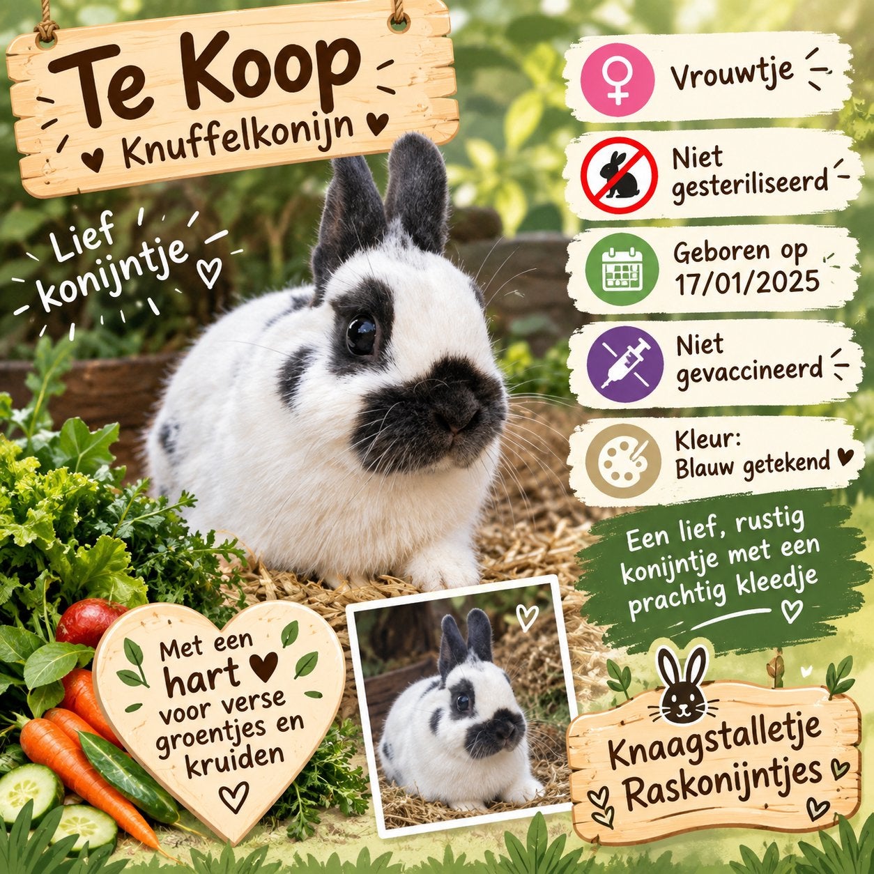 Dwerg-Lotharinger RAM, Dieren en Toebehoren, Mannelijk, Dwerg, 0 tot 2 jaar