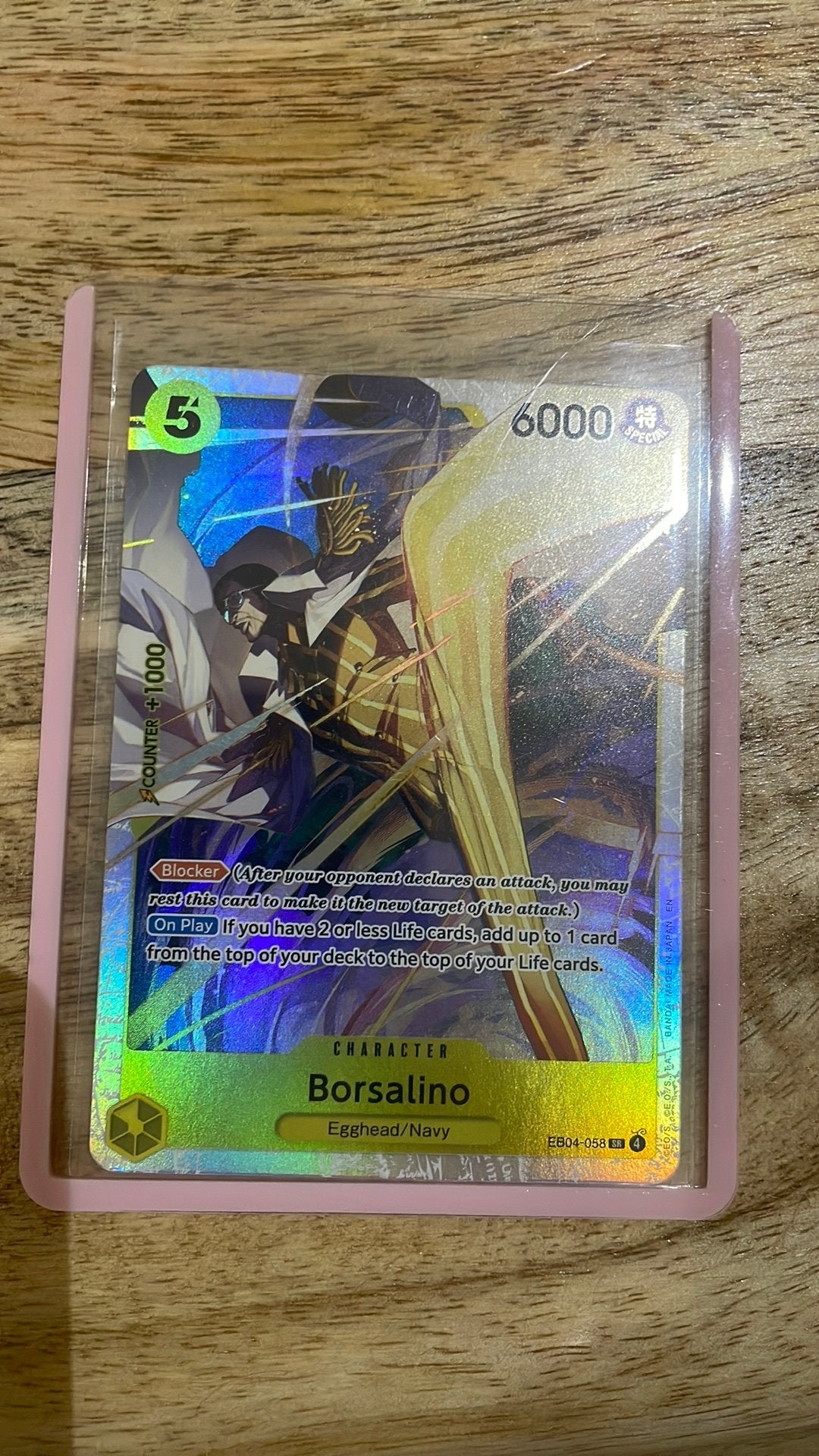 One Piece TCG - Borsalino Alternate Art - Mint / Near Mint, Ophalen, Zo goed als nieuw
