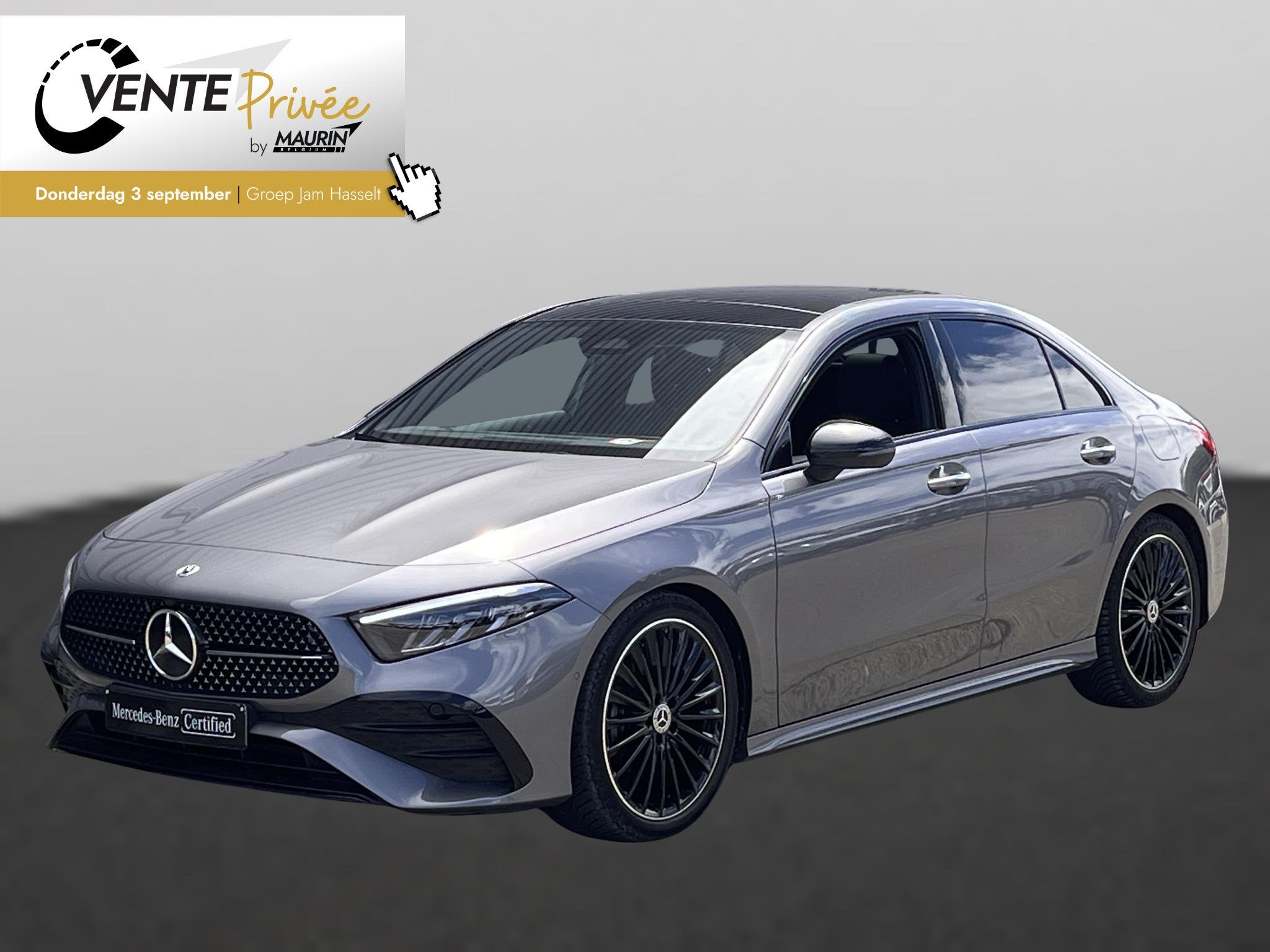 Mercedes-Benz A-Klasse Limousine 180 d AMG/Pano, Autos, Entreprise, 116 ch, Noir, Automatique