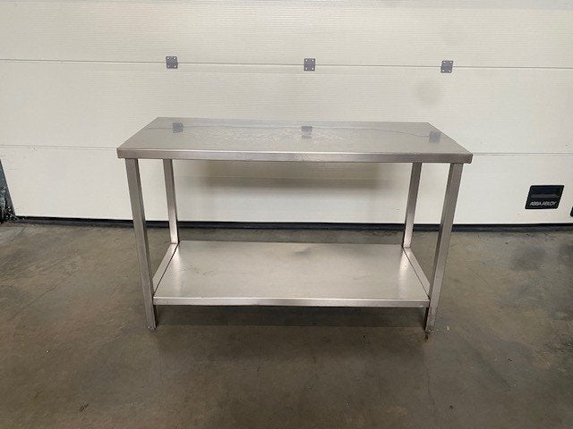 (89) Mooie inox werktafel 140 breed., Ophalen, Gebruikt, Inox Meubilair