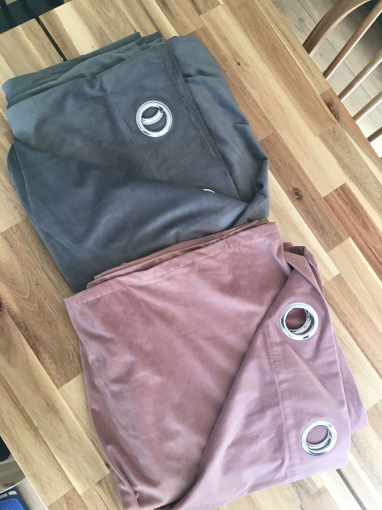 Sets gordijnen in het roze kleur., Ophalen, 100 tot 150 cm, 200 cm of meer, Glamour