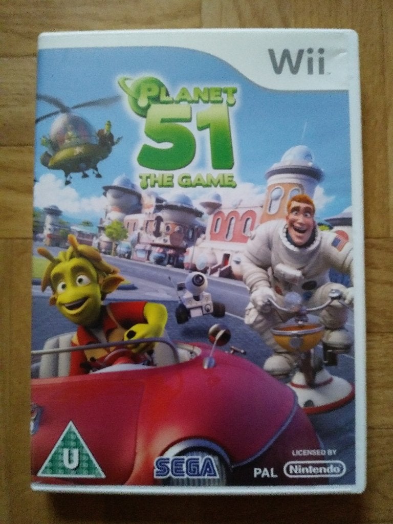 Le jeu Planet 51, excellent jeu pour Wii, Enlèvement ou Envoi, 2 joueurs, Aventure et Action, À partir de 3 ans