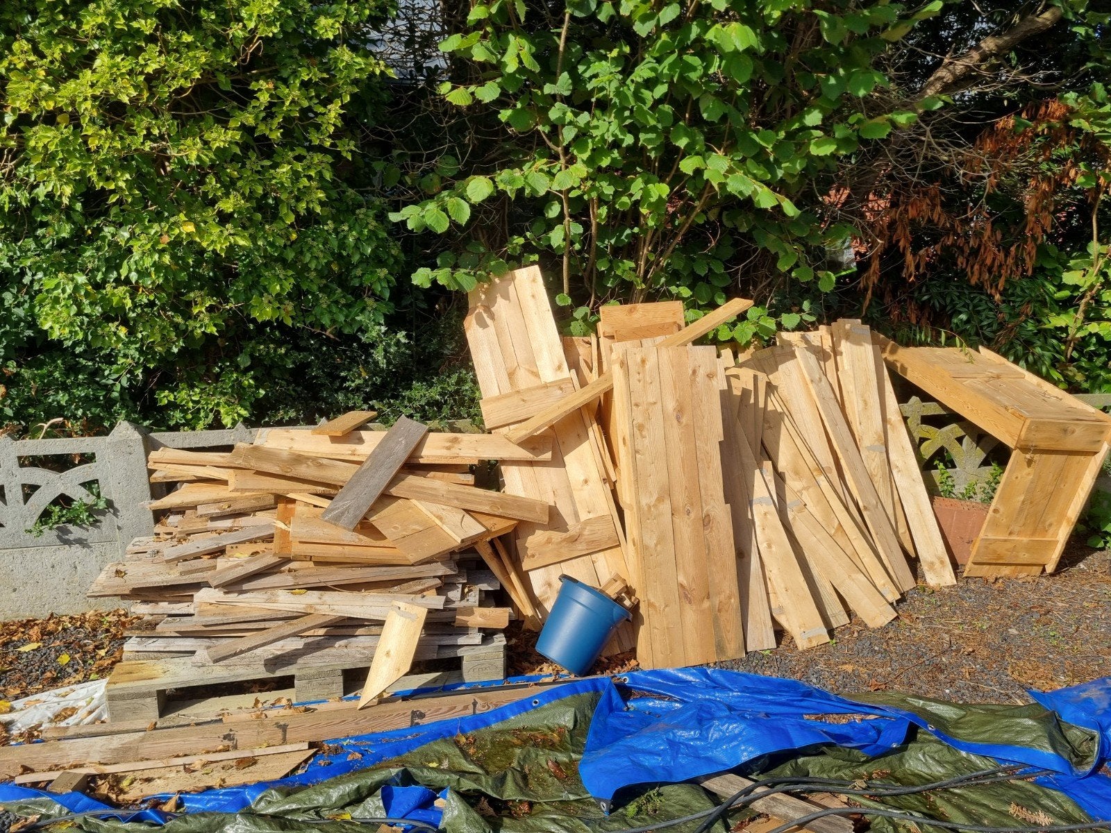 Afvalhout paletten (met nageltjes), Tuin en Terras, Ophalen