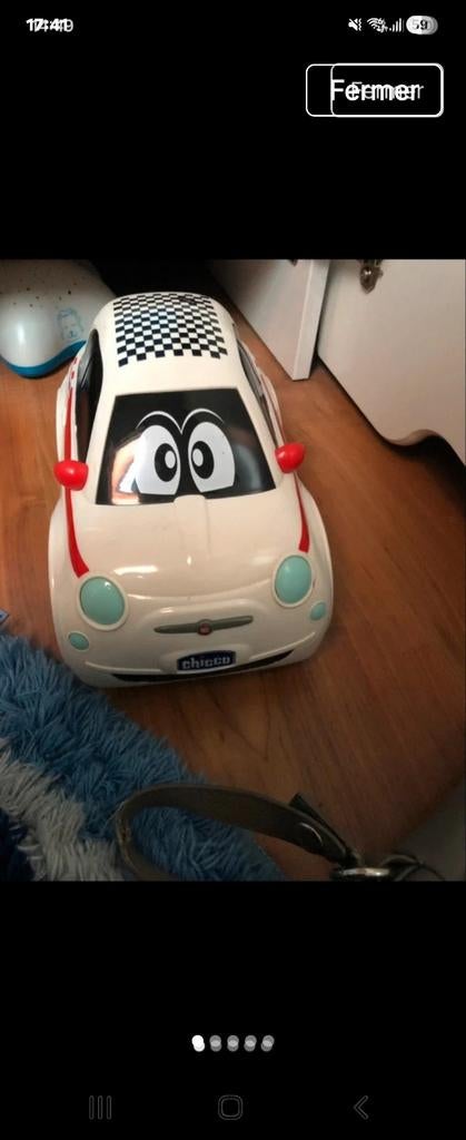 Chicco op afstand bestuurbare Fiat 500, Kinderen en Baby's, Ophalen of Verzenden