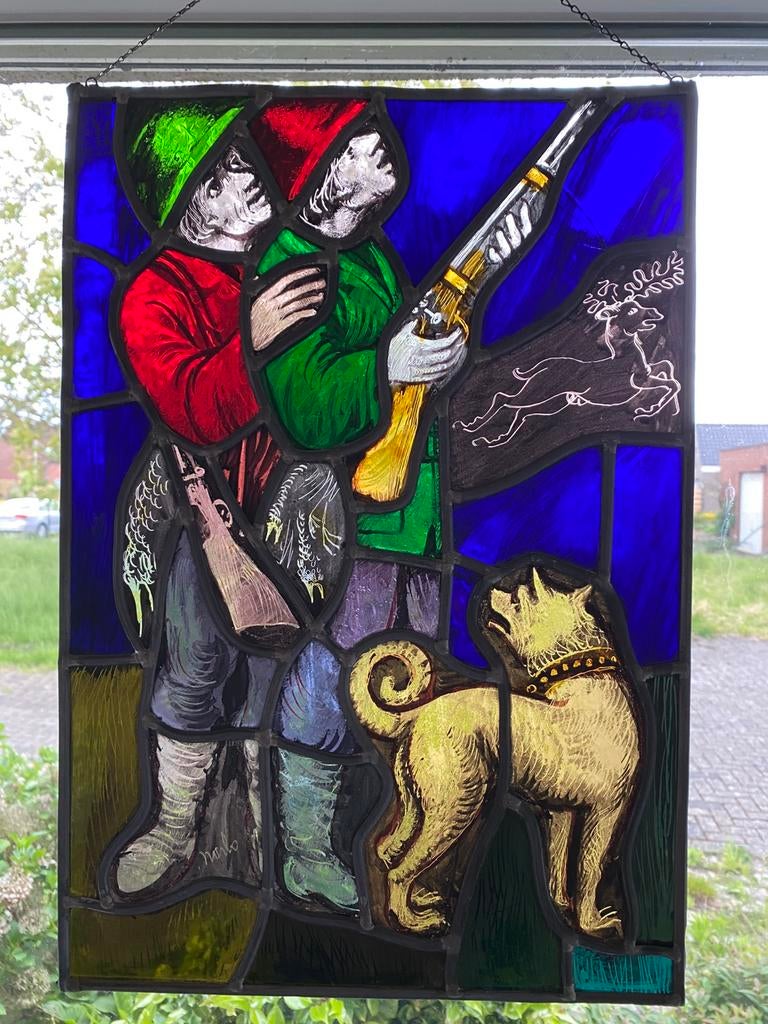 Glasramen in lood, Ophalen