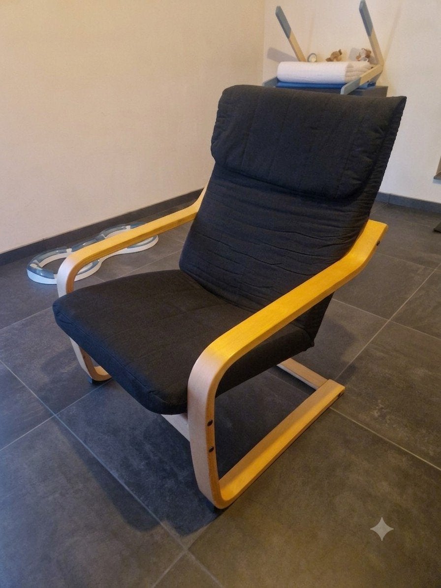 Ikea Poäng fauteuil, Maison & Meubles, Fauteuils, Enlèvement, Comme neuf, Bois