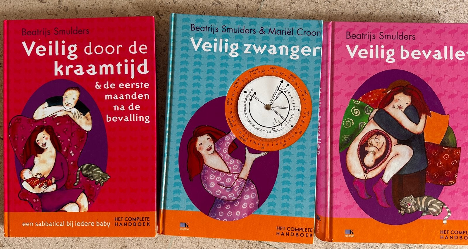 Beatrijs Smulders - 3 boeken ivm zwangerschap en geboorte, Boeken, Ophalen, Zo goed als nieuw