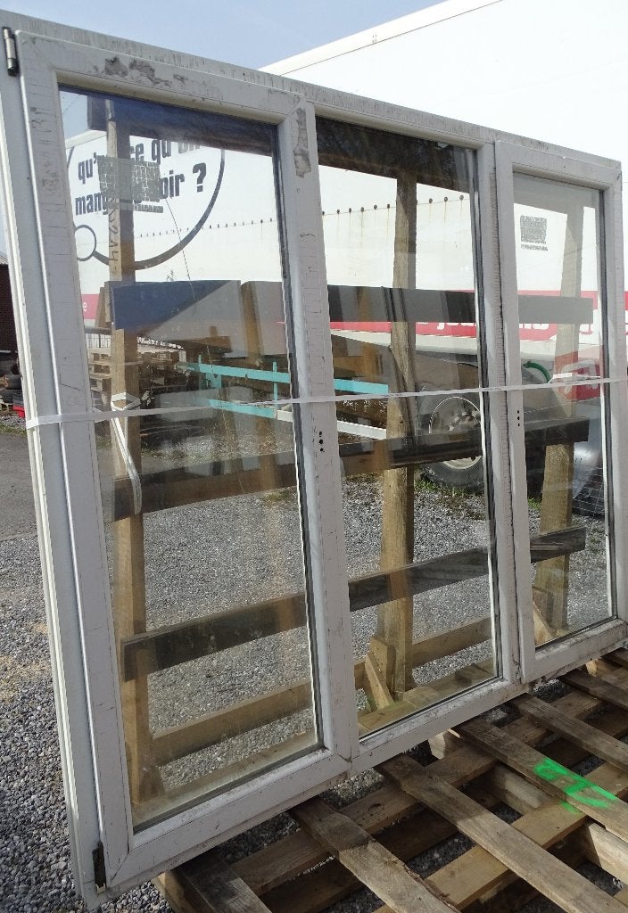 Porte-fenêtre pvc  triple  NEUF (2m27 x 1m85), Ophalen, Nieuw
