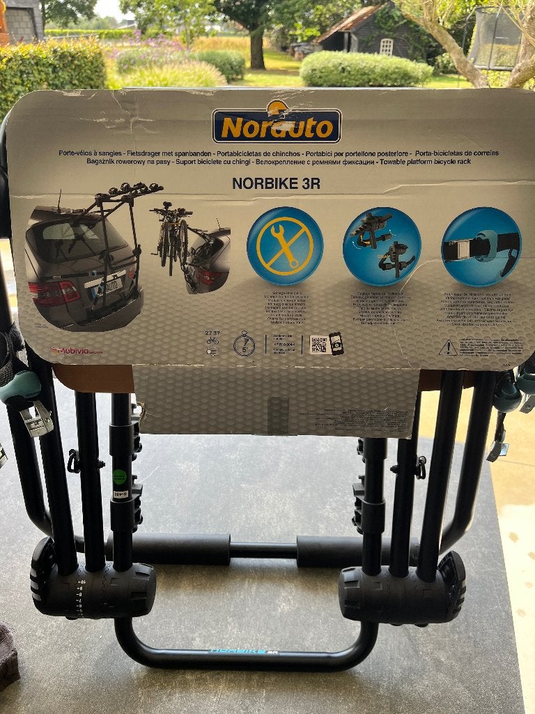 Kofferfietsdrager Norauto norbike 3R, Enlèvement, 3 vélos ou plus, Comme neuf, Porte-hayon