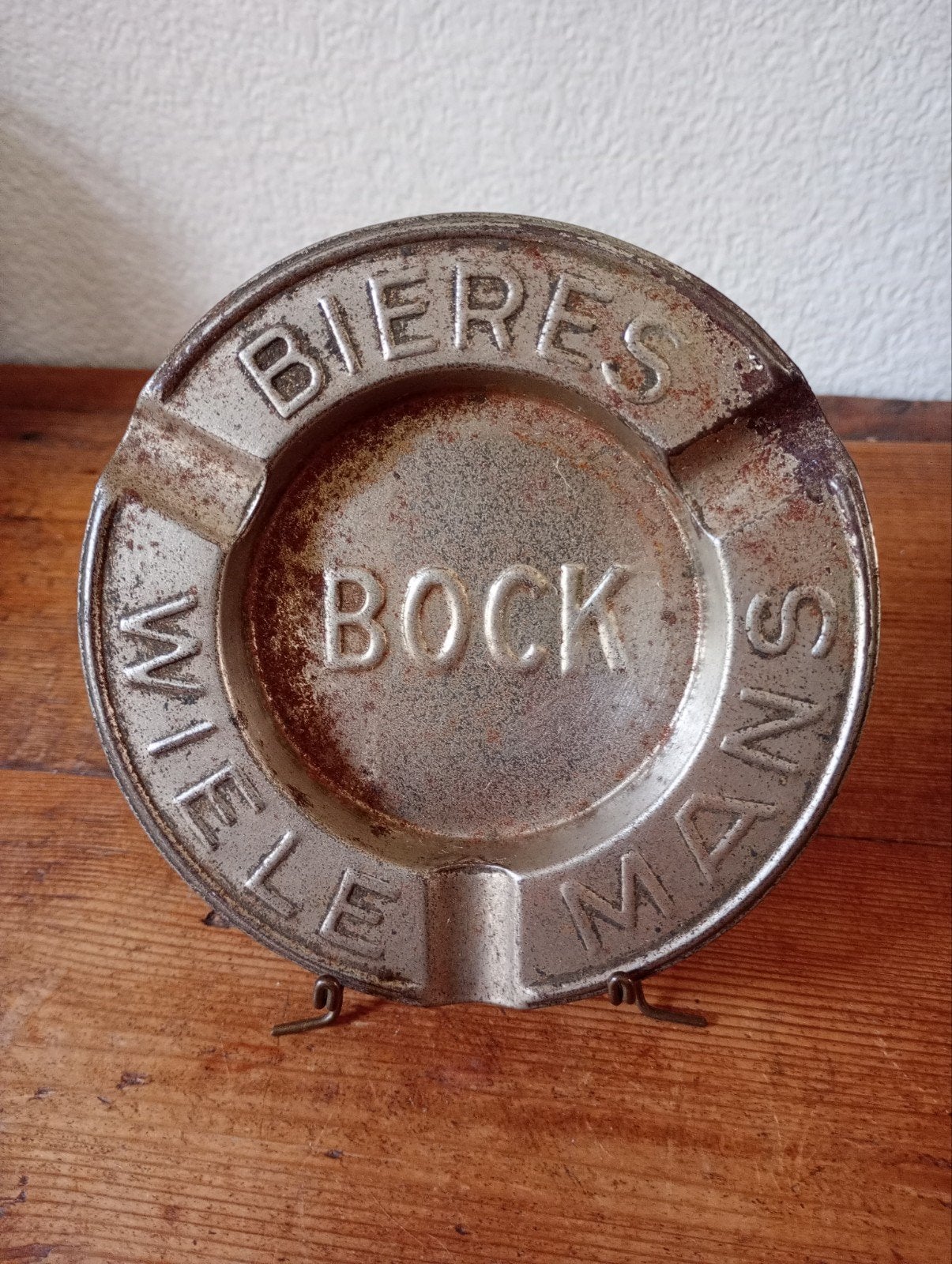 Brasserie bière ancien cendrier Bock Wielemans, Collections, Marques de bière, Enlèvement ou Envoi