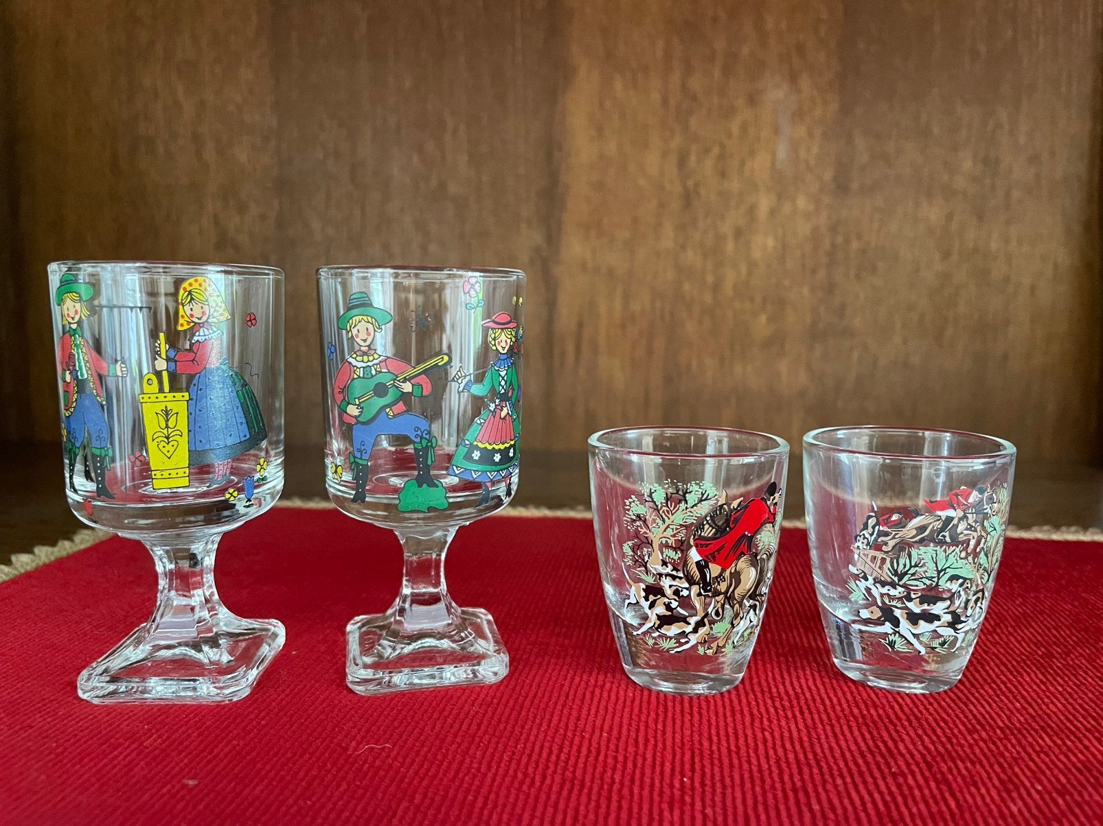 Borrelglaasjes, Verzamelen, Glas en Drinkglazen, Ophalen, Zo goed als nieuw