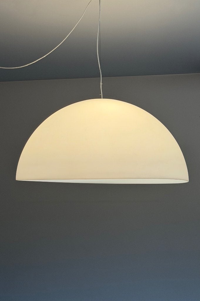 Halve bol hanglamp 120cm, Ophalen, Zo goed als nieuw, Kunststof, E27 (groot)