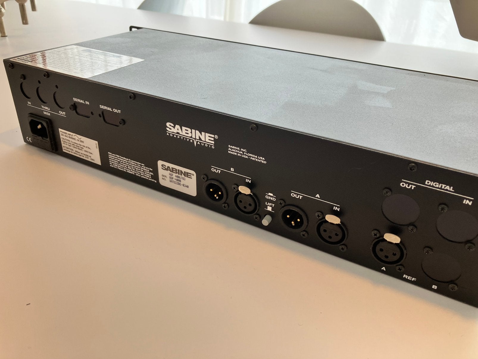 Sabine ADF-4000, TV, Hi-fi & Vidéo, Appareils professionnels, Enlèvement, Utilisé, Audio