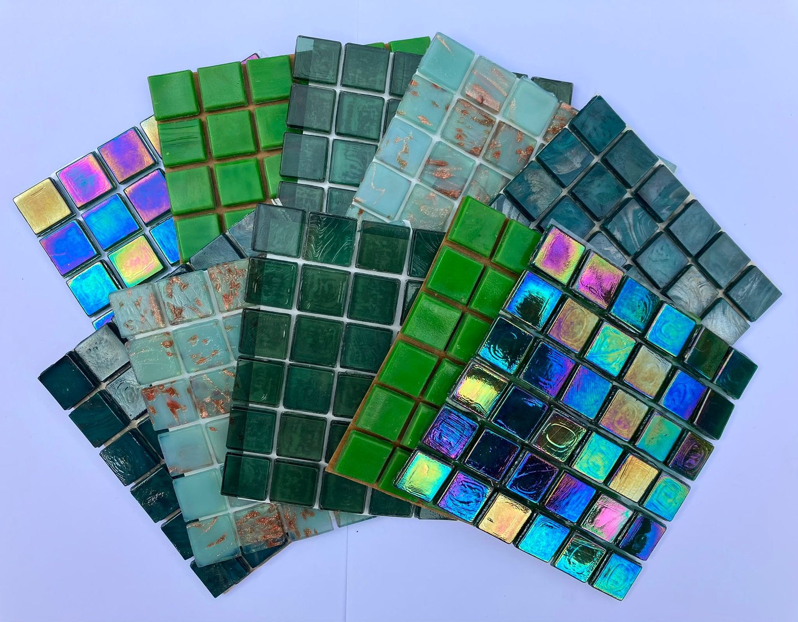 Mozaiek pakket groen pallet 15 mm 10x36 stukjes, Hobby en Vrije tijd, Ophalen of Verzenden, Zo goed als nieuw, Groen