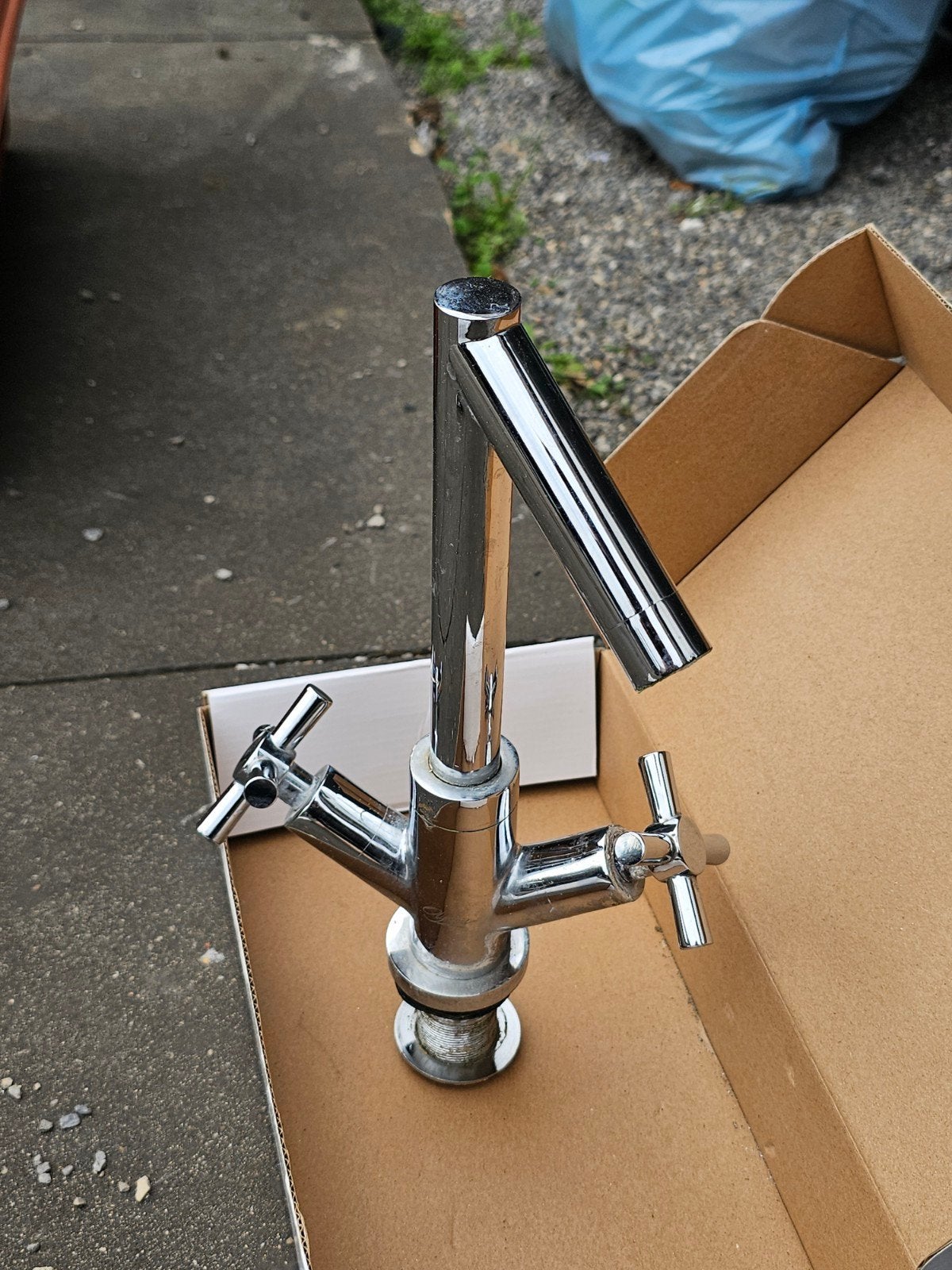 waskraan chrome, Doe-het-zelf en Bouw, Ophalen of Verzenden, Gebruikt, Chroom, Kraan