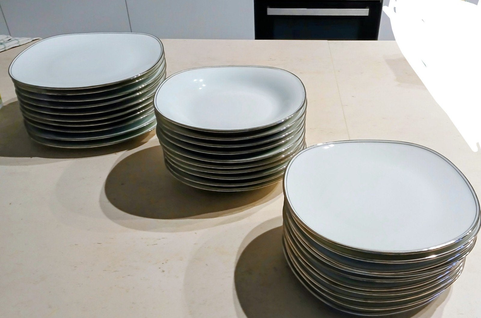 Limoges servies met inscriptie, Antiek en Kunst, Ophalen