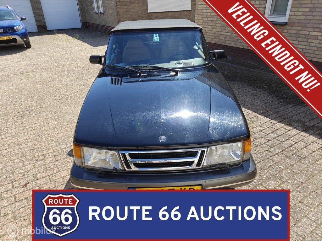 Saab 900 Turbo 16S Cabriolet | 1993 | Route 66 Auctions, Autos, Achat, Entreprise, Boîte manuelle, Autre carrosserie