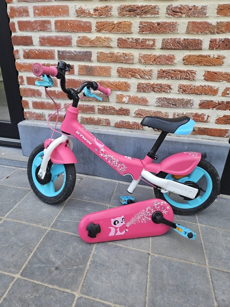 Roze kinderfiets, Ophalen, Zo goed als nieuw, Minder dan 16 inch, B-Twin