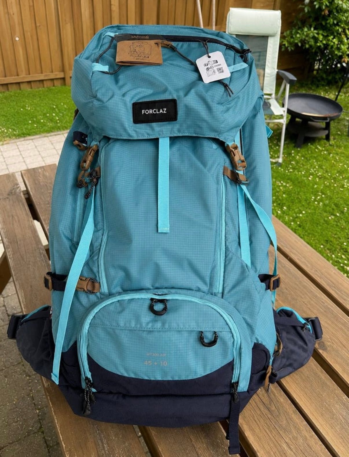 Neuf Sac à Dos randonnée Forclaz MT 500 Ait femme 45 l + 10, Enlèvement, Comme neuf, Sac à dos