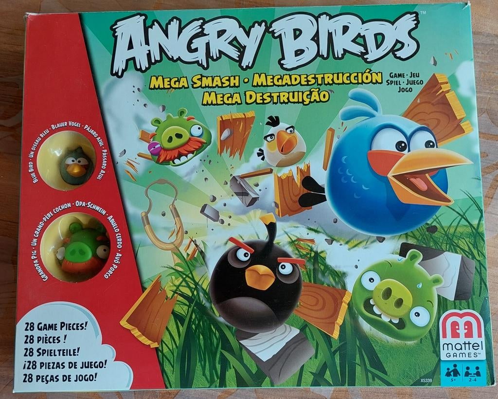 Angry Birds Maga Smash gezelschapsspel van Mattel., Hobby en Vrije tijd, Ophalen of Verzenden
