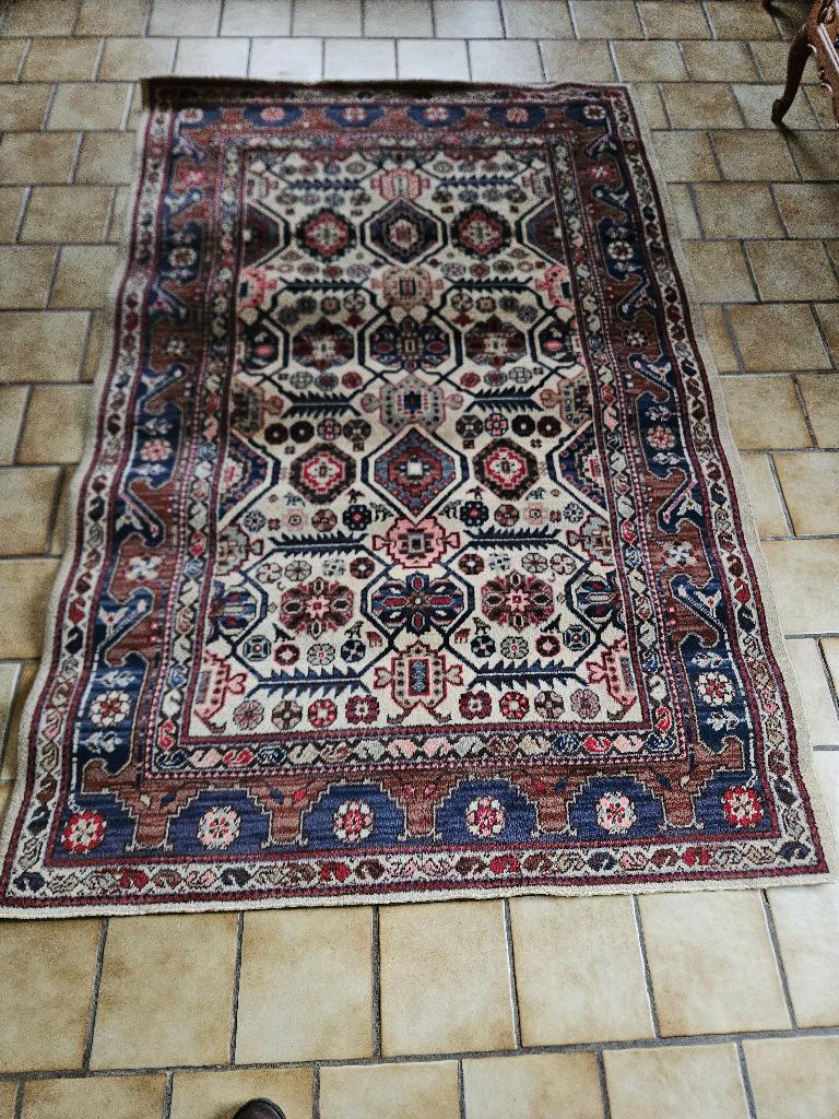 Tapis rouge, Maison & Meubles, Ameublement | Tapis & Moquettes, 200 cm ou plus, Perzisch, Bleu, 100 à 150 cm