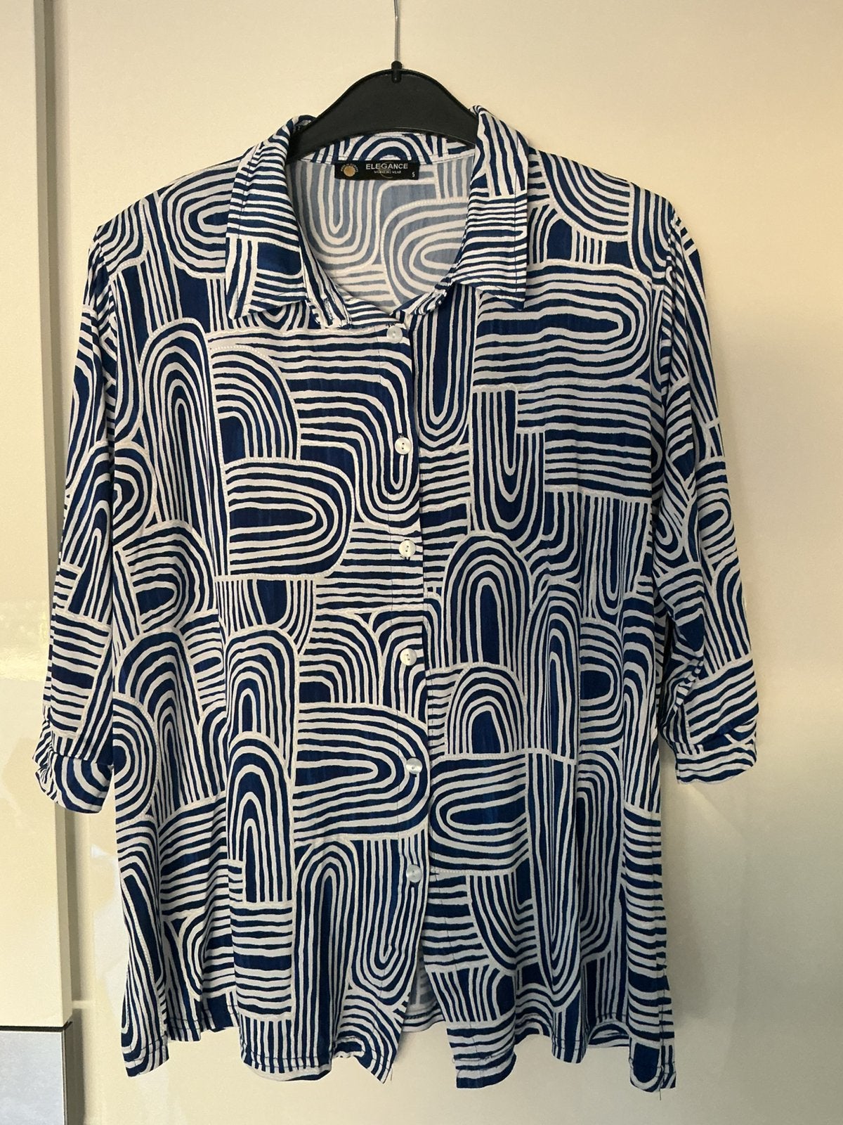 Bloesje Elegance, Kleding | Dames, Blouses en Tunieken, Ophalen of Verzenden, Gedragen, Maat 46/48 (XL) of groter, Blauw