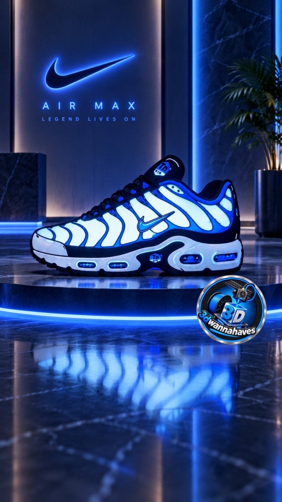 Boîte à lumière Nike TN unique avec éclairage LED d'ambiance, Enlèvement ou Envoi, Neuf, Table lumineuse ou lampe (néon)