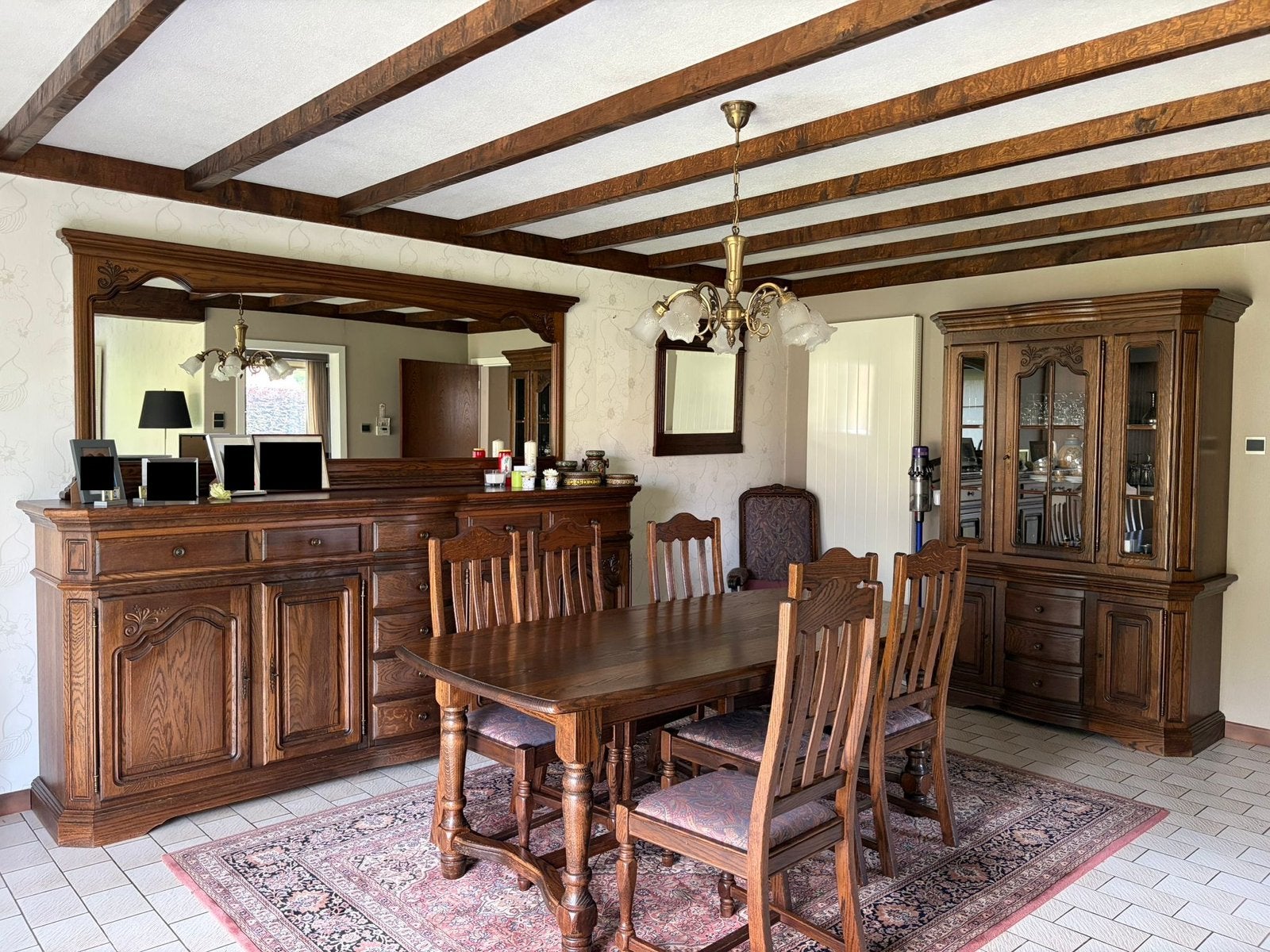 Eiken interieur te koop, Antiquités & Art, Antiquités | Meubles | Armoires, Enlèvement