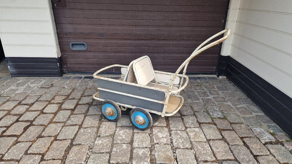 Antieke kinderwagen voor 2 van Torck, jaren 40, Enlèvement