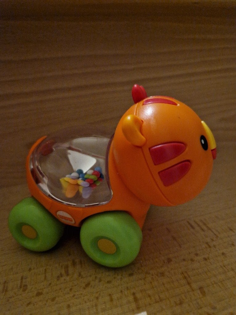 Voiture Fisher Price en forme de chat, Enlèvement ou Envoi, Comme neuf, Jouet à Pousser ou Tirer