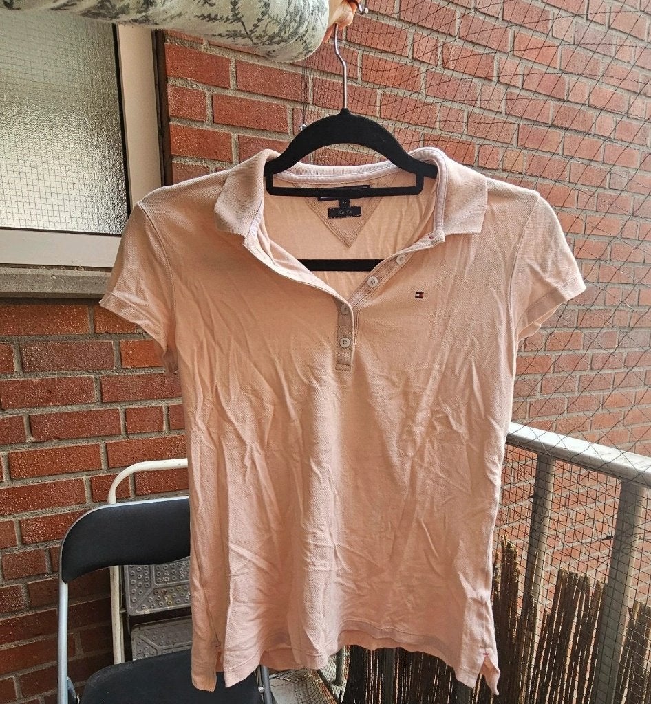 Tommy Hilfiger Dames Medium Korte Mouw Stretch Katoen Kraag, Kleding | Dames, Tommy hilfiger, Ophalen of Verzenden, Zo goed als nieuw