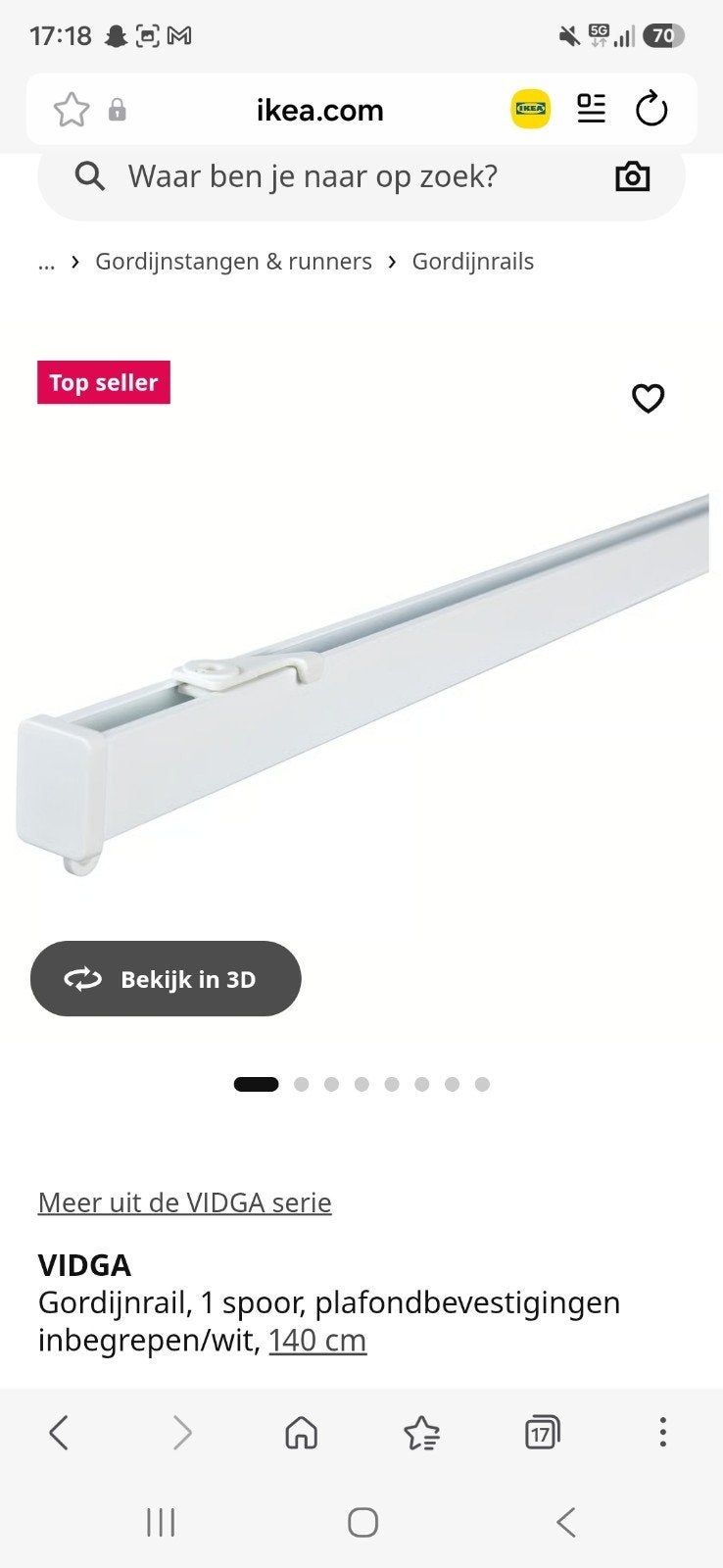 Tringle à rideaux - IKEA, Maison & Meubles, Enlèvement