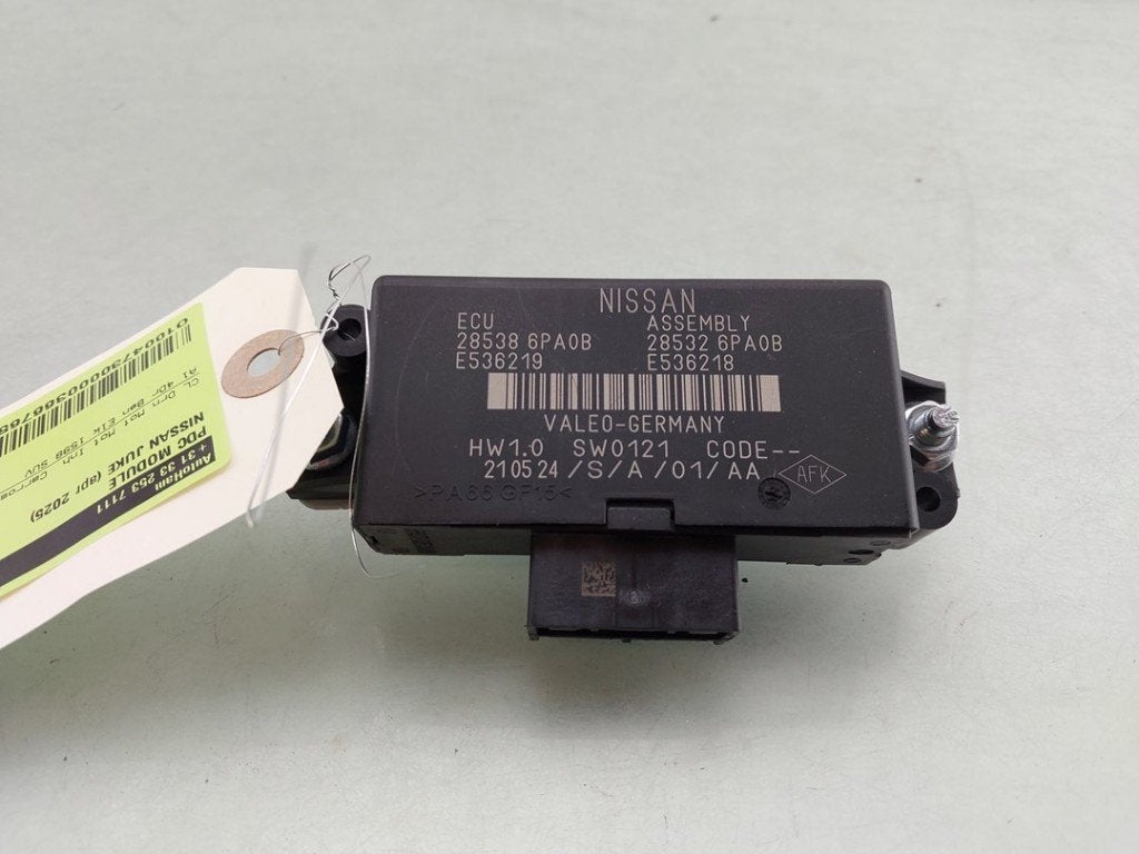 ORDINATEUR AIDE AU STATIONNEMENT Juke (F16) (|285326PA0B|), Germany@nissan-services.eu, Kronenweg 38
50389  Wesseling, DE, Utilisé