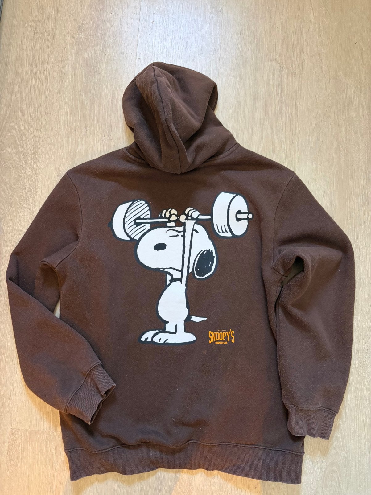 Snoopy Hoodie, Ophalen of Verzenden, Gedragen, Maat 48/50 (M), Bruin
