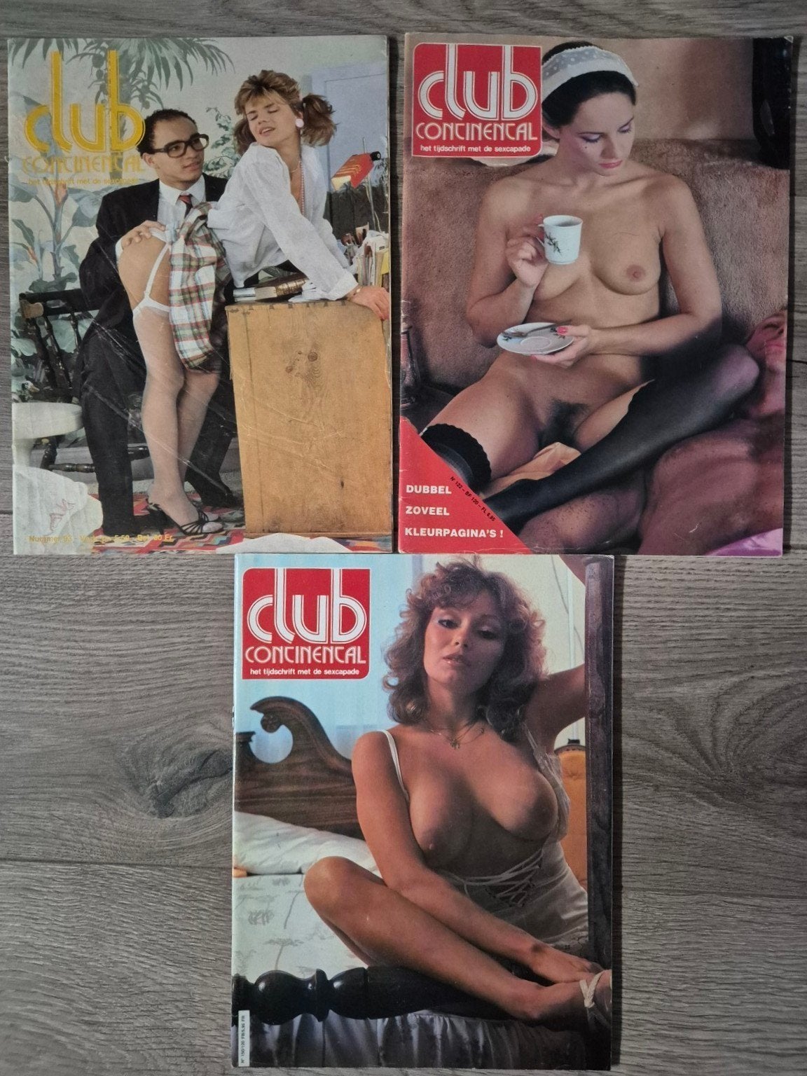 lot van 3 Club Continental, Verzenden, 1980 tot heden, Tijdschrift