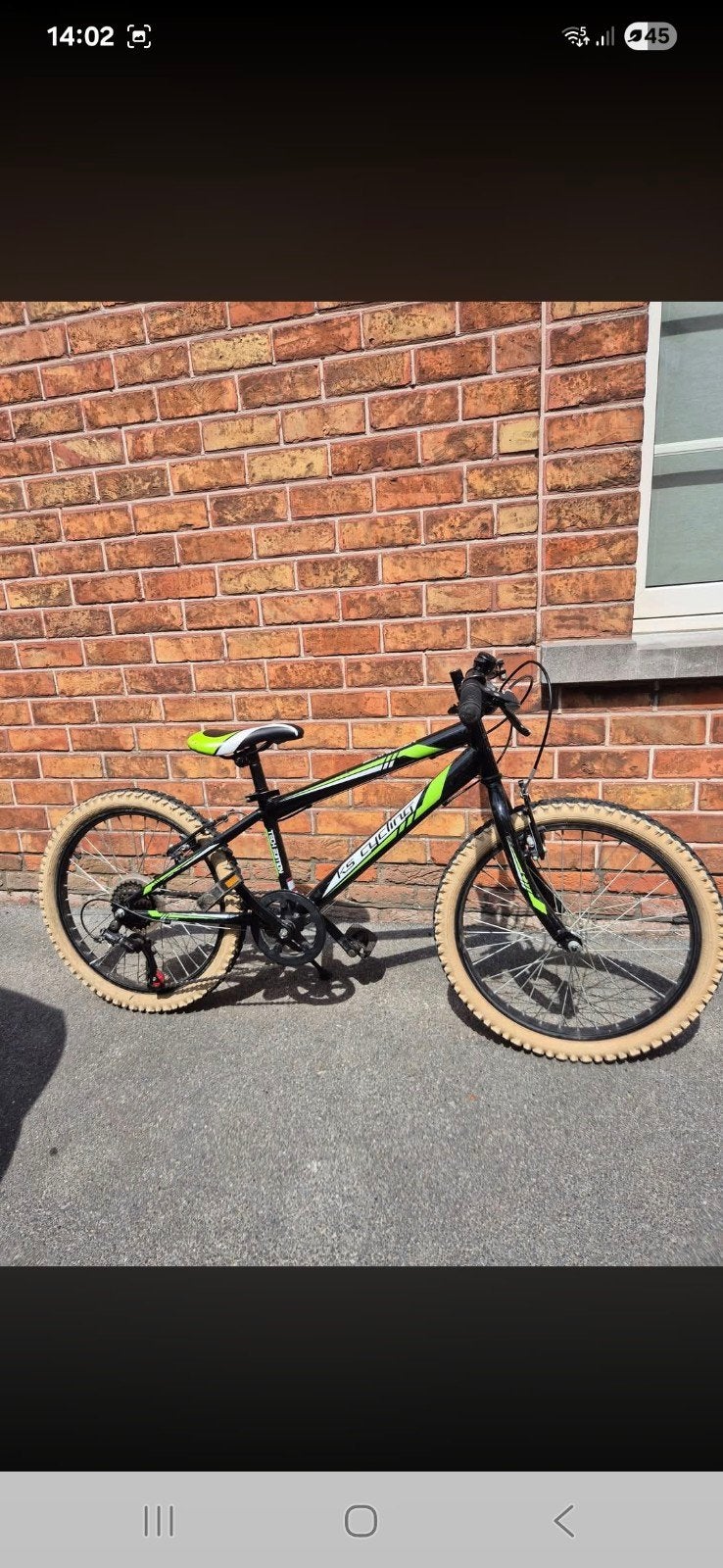 MTB fiets kind, Ophalen