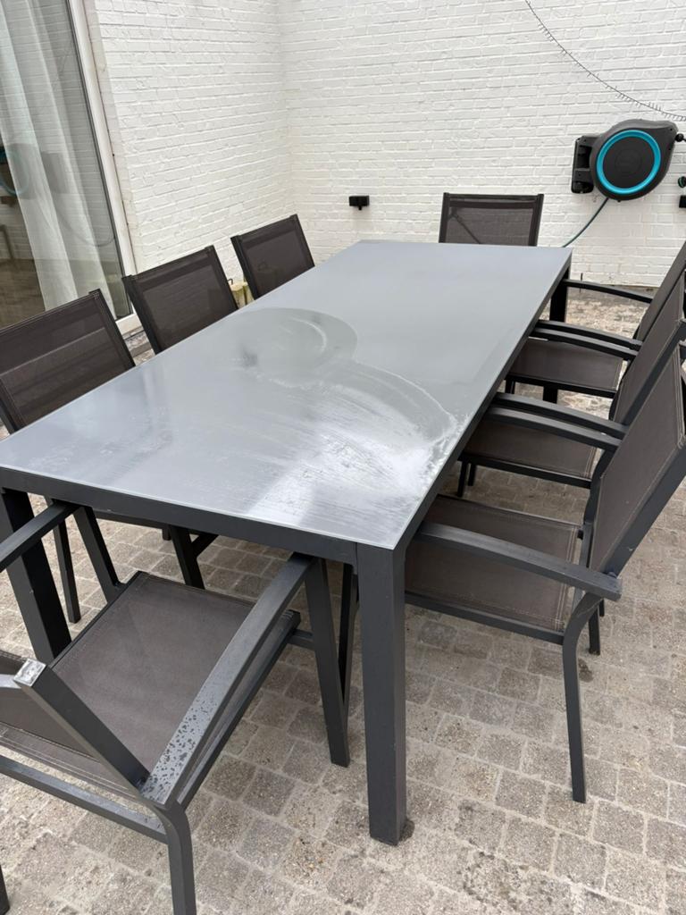 Mooie tuintafel, Ophalen, Zo goed als nieuw, Aluminium