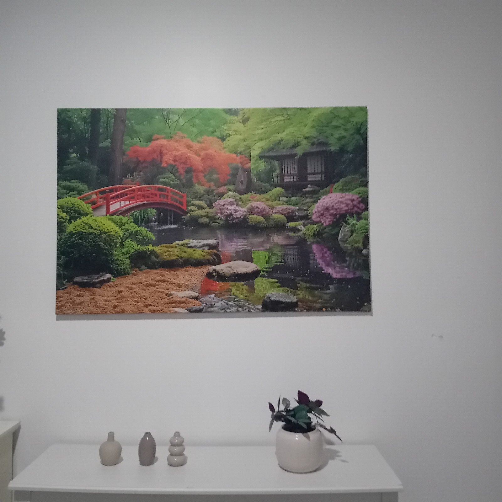Grand tableau sur toile tres beaux dimension 120cm sur 80cm, Prêt à accrocher, Impression, Enlèvement, Paysage