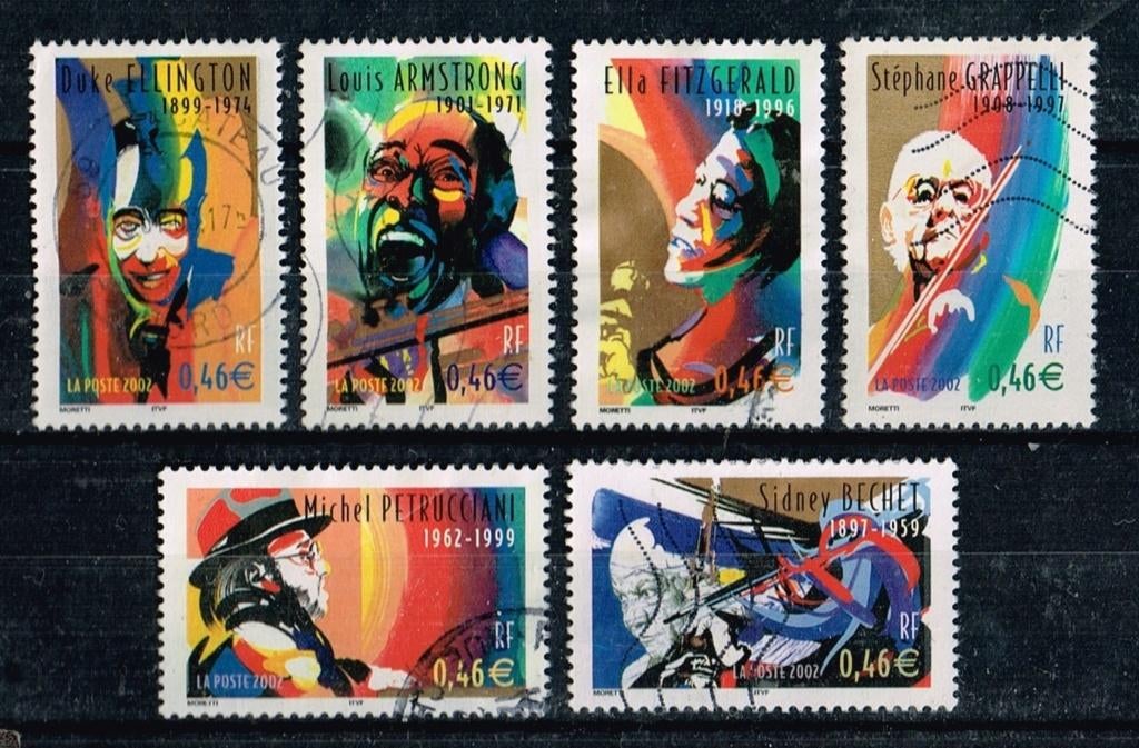 Postzegels uit Frankrijk - K 5575 - Jazz musici, Verzenden, Gestempeld