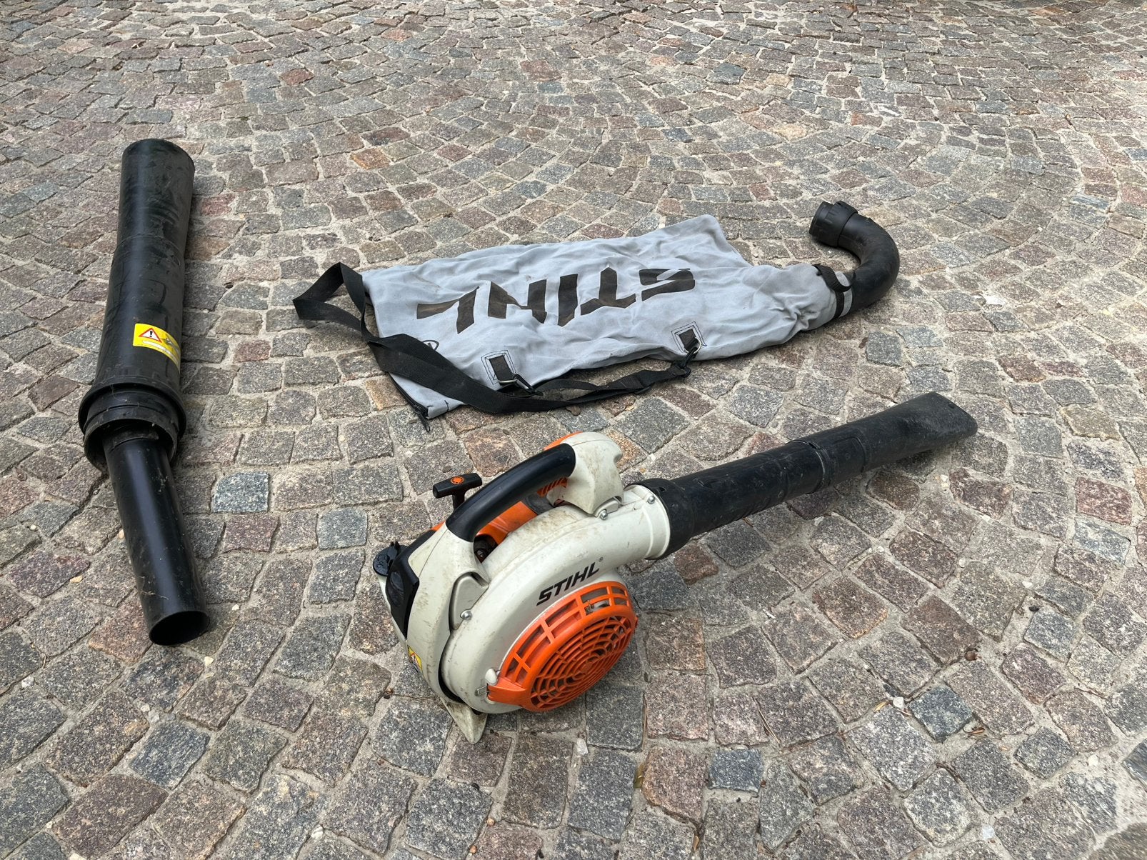 Souffleur à feuilles STIHL,  aspiration de feuilles, complet, Jardin & Terrasse, Enlèvement, Utilisé, Essence