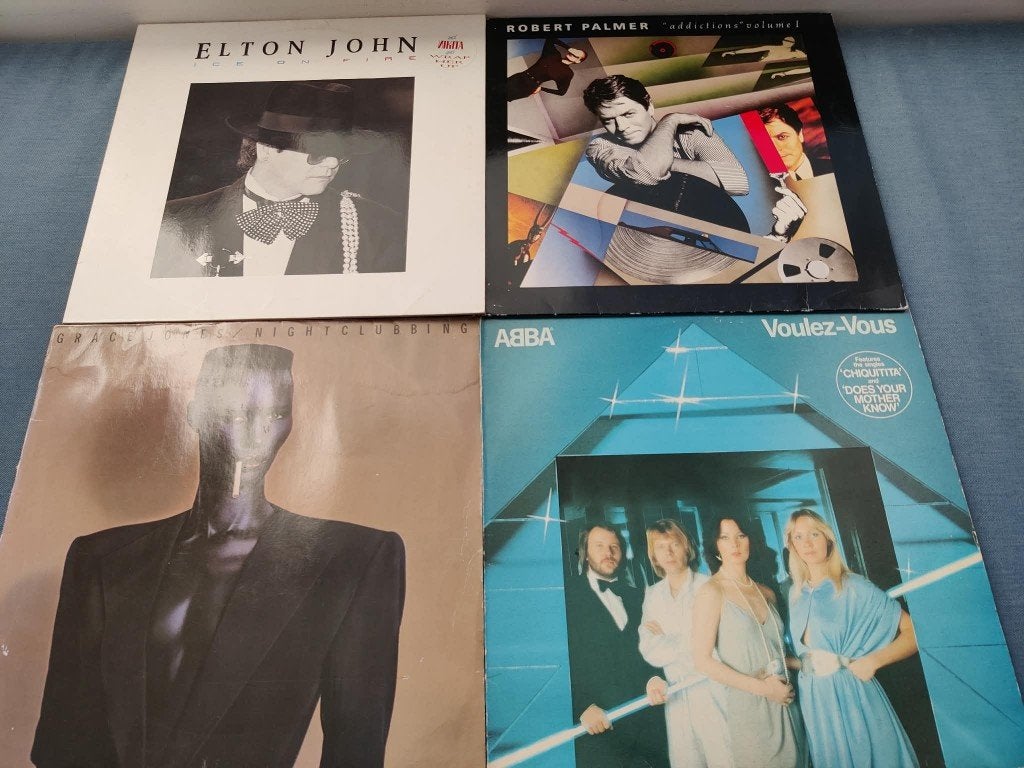 lot pop: grace jones, elton john, abba, robert palmer, Cd's en Dvd's, Ophalen of Verzenden, LP